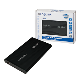 Rack extern Logilink UA0041B , 2.5 Inch , USB 2.0 , Aluminiu , Negru